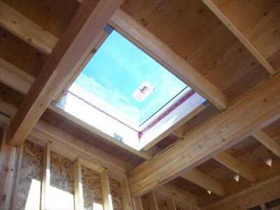 Ridgway - Big View - Construction of Skylight from Interior