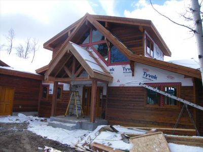 Crested Butte - View - Main Entrance Siding Install