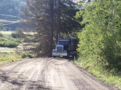 Crested Butte - View - Delivery Truck on Dirt Road