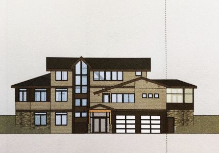 Crested Butte Ski Home - Color Rendering Front View