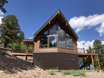Ridgway, CO - Chalet - Completed Exterior View of Great Room