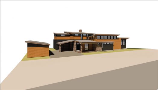 Salida - Executive - Waterfront Color Rendering Street Side - Front Entryway
